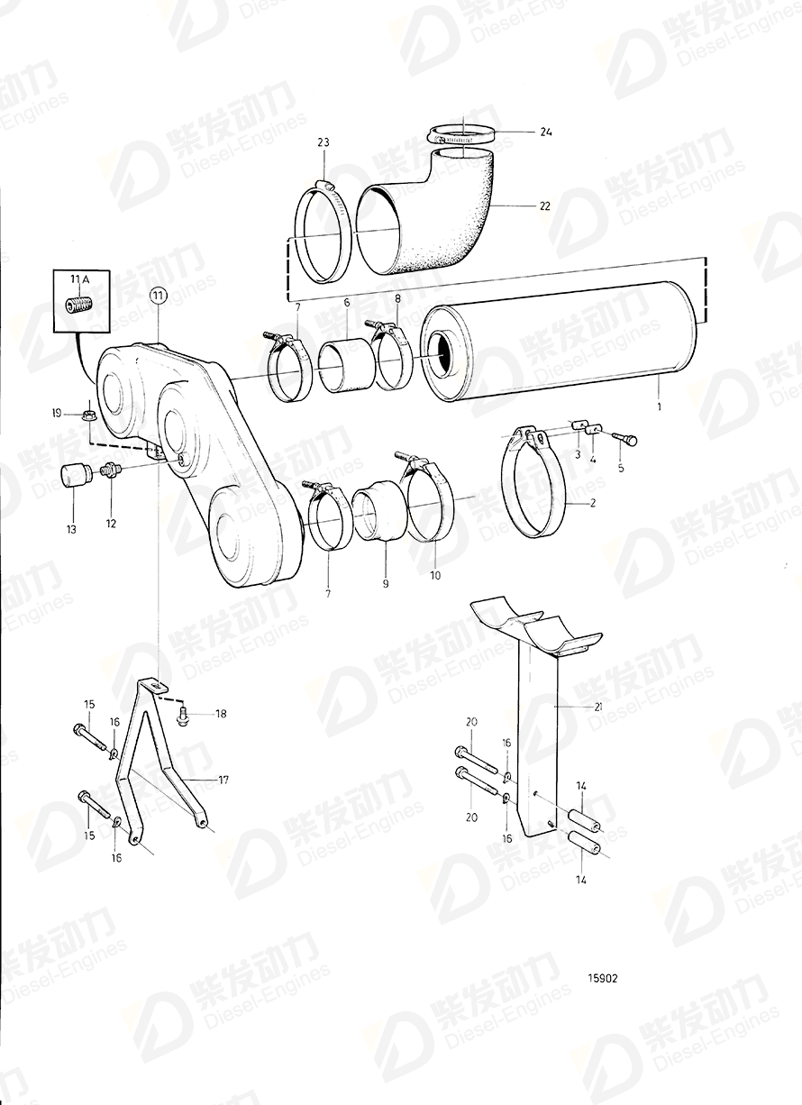 volvo penta Spacer sleeve 863784 Drawing volvo penta Spacer sleeve 863784 Drawing